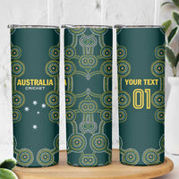 Custom Australia Cricket Skinny Tumbler Aussies Champions - Wonder Print Shop