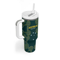 Custom Australia Cricket Tumbler With Handle Aussies Champions - Wonder Print Shop
