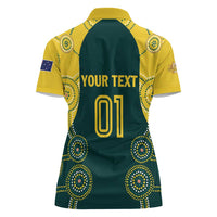 Custom Australia Cricket Women Polo Shirt Aussies Champions - Wonder Print Shop