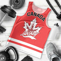 Custom Canada 2026 Hockey Men Tank Top Team Maple Leaf Red Version - Wonder Print Shop