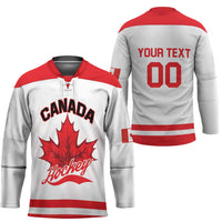 Custom Canada 2026 Hockey Hockey Jersey Team Maple Leaf White Version - Wonder Print Shop
