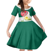 Bangladesh Independence Day Family Matching Mermaid Dress and Hawaiian Shirt Royal Bengal Tiger With Water Lily - Wonder Print Shop