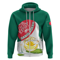Bangladesh Independence Day Hoodie Royal Bengal Tiger With Water Lily - Wonder Print Shop