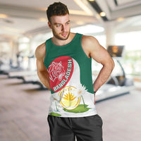 Bangladesh Independence Day Men Tank Top Royal Bengal Tiger With Water Lily - Wonder Print Shop