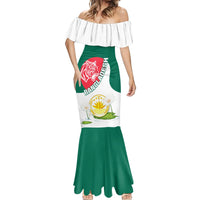 Bangladesh Independence Day Mermaid Dress Royal Bengal Tiger With Water Lily - Wonder Print Shop
