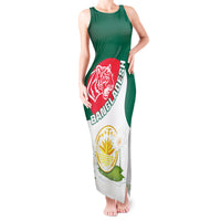 Bangladesh Independence Day Tank Maxi Dress Royal Bengal Tiger With Water Lily - Wonder Print Shop
