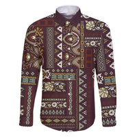 Persian Patchwork Pattern Family Matching Puletasi and Hawaiian Shirt Unique Brown - Wonder Print Shop
