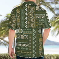 Persian Patchwork Pattern Hawaiian Shirt Unique Green - Wonder Print Shop