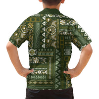 Persian Patchwork Pattern Hawaiian Shirt Unique Green - Wonder Print Shop