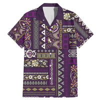 Persian Patchwork Pattern Family Matching Mermaid Dress and Hawaiian Shirt Unique Purple - Wonder Print Shop