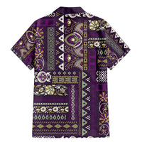Persian Patchwork Pattern Family Matching Mermaid Dress and Hawaiian Shirt Unique Purple - Wonder Print Shop