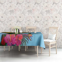 Saint Lucia Independence Day Tablecloth Tropical Amazona Versicolor - Wonder Print Shop