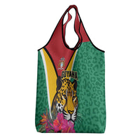 Guyana Grocery Bag Jaguar Tropical Flowers