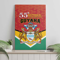 Guyana 55th Republic Anniversary Canvas Wall Art Flag Style