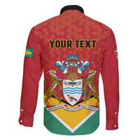 Personalized Guyana 55th Republic Anniversary Family Matching Summer Maxi Dress and Hawaiian Shirt Flag Style