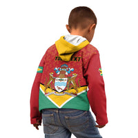 Personalized Guyana 55th Republic Anniversary Kid Hoodie Flag Style