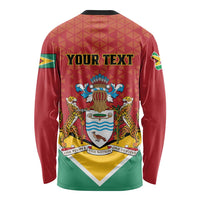 Personalized Guyana 55th Republic Anniversary Long Sleeve Shirt Flag Style