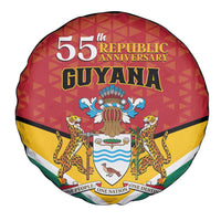 Guyana 55th Republic Anniversary Spare Tire Cover Flag Style - Wonder Print Shop