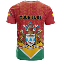 Personalized Guyana 55th Republic Anniversary T Shirt Flag Style - Wonder Print Shop