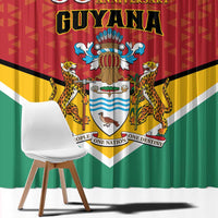 Guyana 55th Republic Anniversary Window Curtain Flag Style - Wonder Print Shop