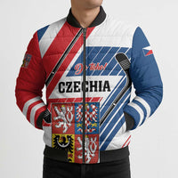 Custom Hockey 2026 Czech Republic Bomber Puffer Jacket Team Czechia Go Champions - Wonder Print Shop