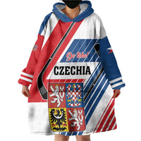 Custom Hockey 2026 Czech Republic Wearable Blanket Hoodie Team Czechia Go Champions - Wonder Print Shop