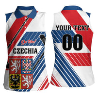 Custom Hockey 2026 Czech Republic Women Sleeveless Polo Shirt Team Czechia Go Champions - Wonder Print Shop