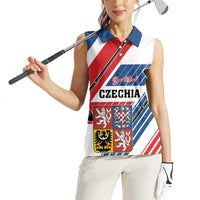 Custom Hockey 2026 Czech Republic Women Sleeveless Polo Shirt Team Czechia Go Champions - Wonder Print Shop
