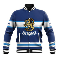 Custom Hockey 2026 Finland Baseball Jacket Finnish Leijonat Champions - Wonder Print Shop
