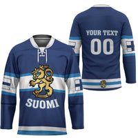 Custom Hockey 2026 Finland Hockey Jersey Finnish Leijonat Champions - Wonder Print Shop
