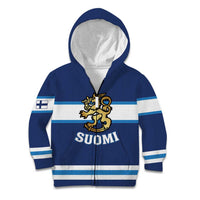 Custom Hockey 2026 Finland Kid Hoodie Finnish Leijonat Champions - Wonder Print Shop