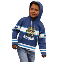 Custom Hockey 2026 Finland Kid Hoodie Finnish Leijonat Champions - Wonder Print Shop
