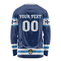 Custom Hockey 2026 Finland Long Sleeve Shirt Finnish Leijonat Champions - Wonder Print Shop
