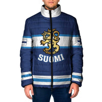 Custom Hockey 2026 Finland Padded Jacket Finnish Leijonat Champions - Wonder Print Shop
