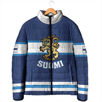 Custom Hockey 2026 Finland Padded Jacket Finnish Leijonat Champions - Wonder Print Shop