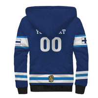 Custom Hockey 2026 Finland Sherpa Hoodie Finnish Leijonat Champions - Wonder Print Shop