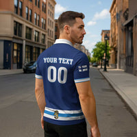 Custom Hockey 2026 Finland Zipper Polo Shirt Finnish Leijonat Champions - Wonder Print Shop