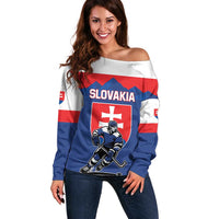 Custom Hockey 2026 Slovakia Off Shoulder Sweater Nasi Chlapci Go Champions - Wonder Print Shop