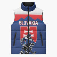 Custom Hockey 2026 Slovakia Sleeveless Puffer Jacket Nasi Chlapci Go Champions - Wonder Print Shop