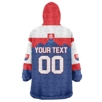 Custom Hockey 2026 Slovakia Wearable Blanket Hoodie Nasi Chlapci Go Champions - Wonder Print Shop