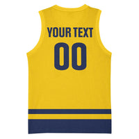Custom Hockey 2026 Sweden Basketball Jersey Tre Kronor Go Champions - Wonder Print Shop