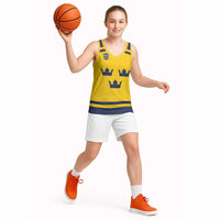 Custom Hockey 2026 Sweden Basketball Jersey Tre Kronor Go Champions - Wonder Print Shop