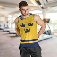 Custom Hockey 2026 Sweden Men Tank Top Tre Kronor Go Champions - Wonder Print Shop