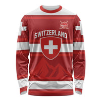 Custom Hockey 2026 Switzerland Long Sleeve Shirt Go Champions La Nati - Wonder Print Shop