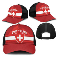 Hockey 2026 Switzerland Mesh Trucker Cap Go Champions La Nati