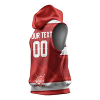 Custom Hockey 2026 Switzerland Sleeveless Hoodie Go Champions La Nati - Wonder Print Shop