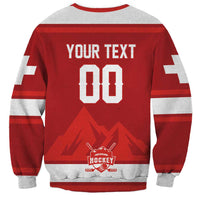 Custom Hockey 2026 Switzerland Sweatshirt Go Champions La Nati - Wonder Print Shop