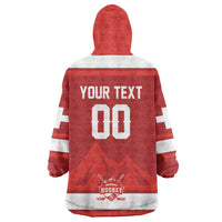 Custom Hockey 2026 Switzerland Wearable Blanket Hoodie Go Champions La Nati - Wonder Print Shop