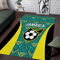 Jamaica Football Area Rug We Believe Reggae Boyz