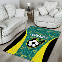 Jamaica Football Area Rug We Believe Reggae Boyz